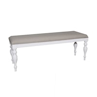 Transitional Upholstered Dining Bench