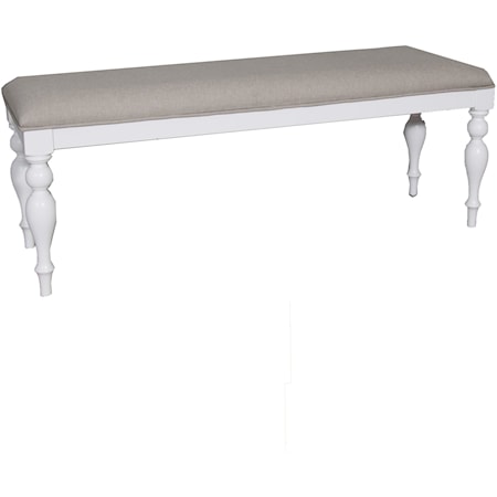 Transitional Upholstered Dining Bench