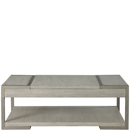 Contemporary Rectangular Lift-Top Coffee Table