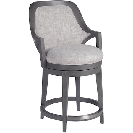 Upholstered Swivel Counter Stool