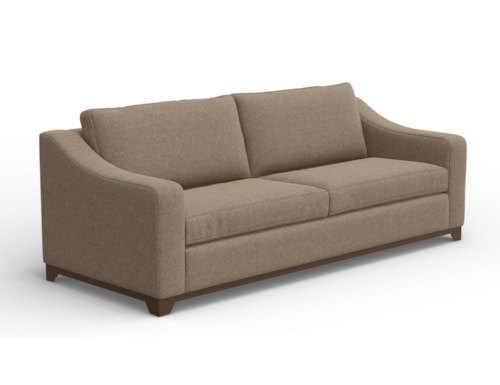 Transitional Sofa with Throw Pillows