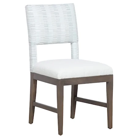 Contemporary Side Chair with Mica Finish