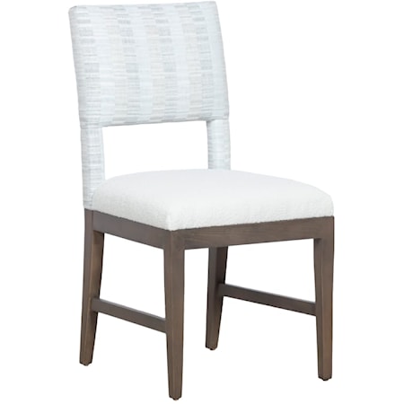 Contemporary Side Chair with Mica Finish