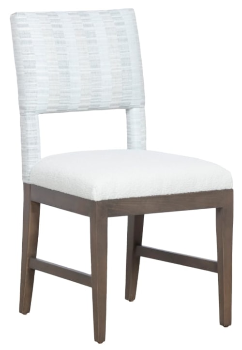 Contemporary Side Chair with Mica Finish