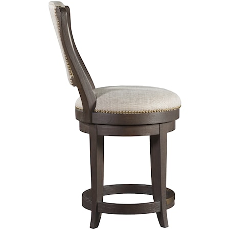 Upholstered Swivel Counter Stool