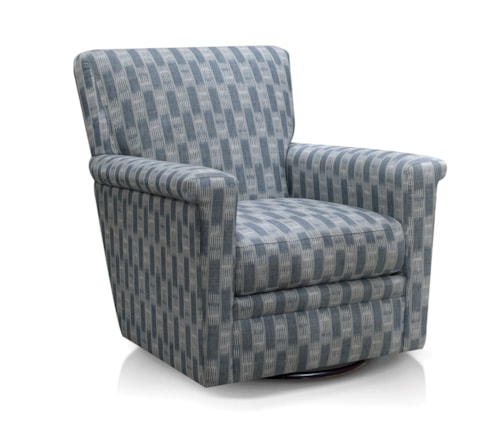 Transitional Swivel Glider Accent Chair