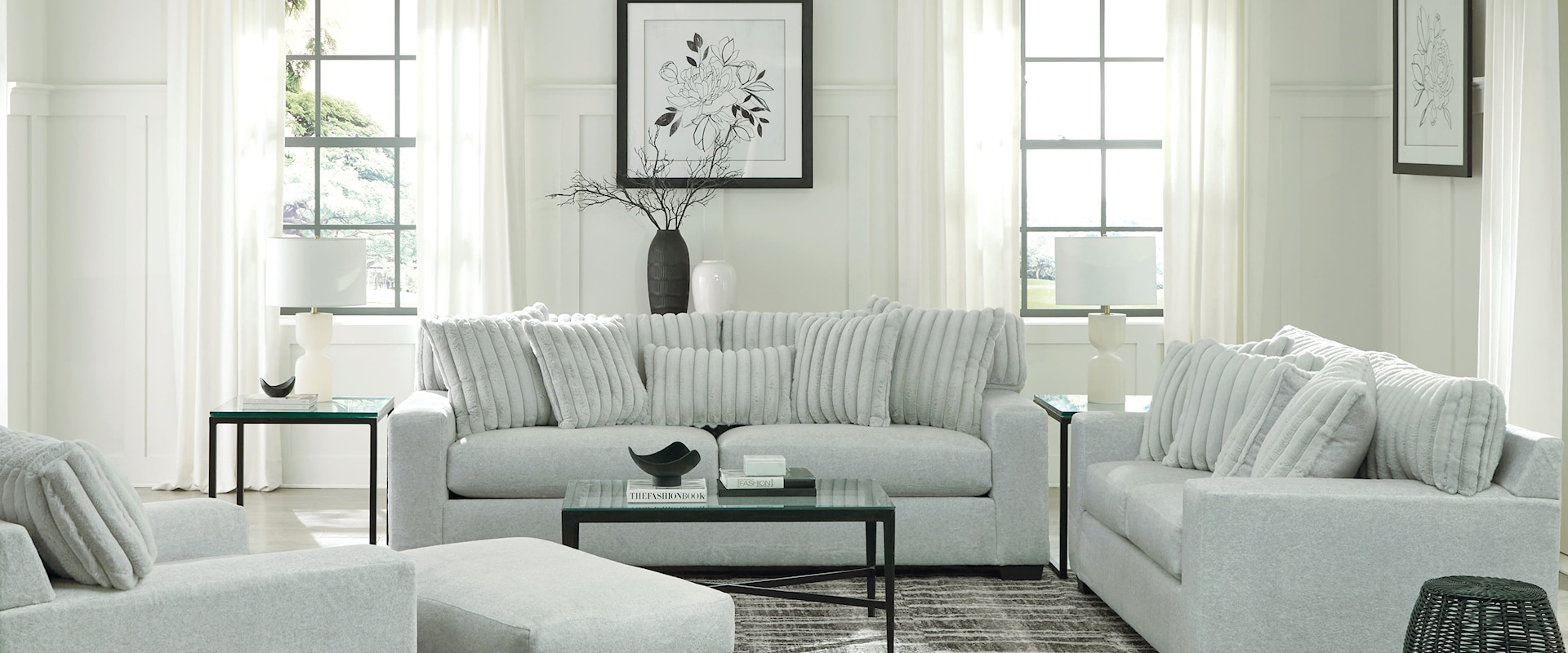 Grady Contemporary 4-Piece Living Room Set