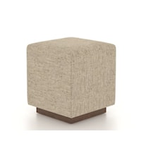 Transitional Customizable Upholstered Cube Bench