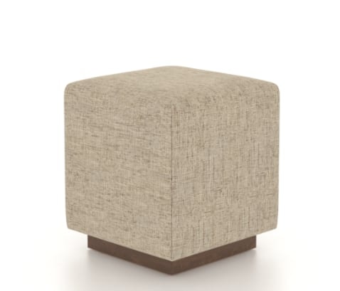 Transitional Customizable Upholstered Cube Bench