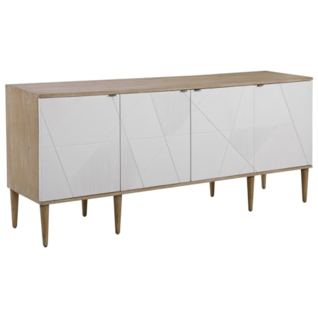 Tightrope 4-Door Modern Sideboard Cabinet