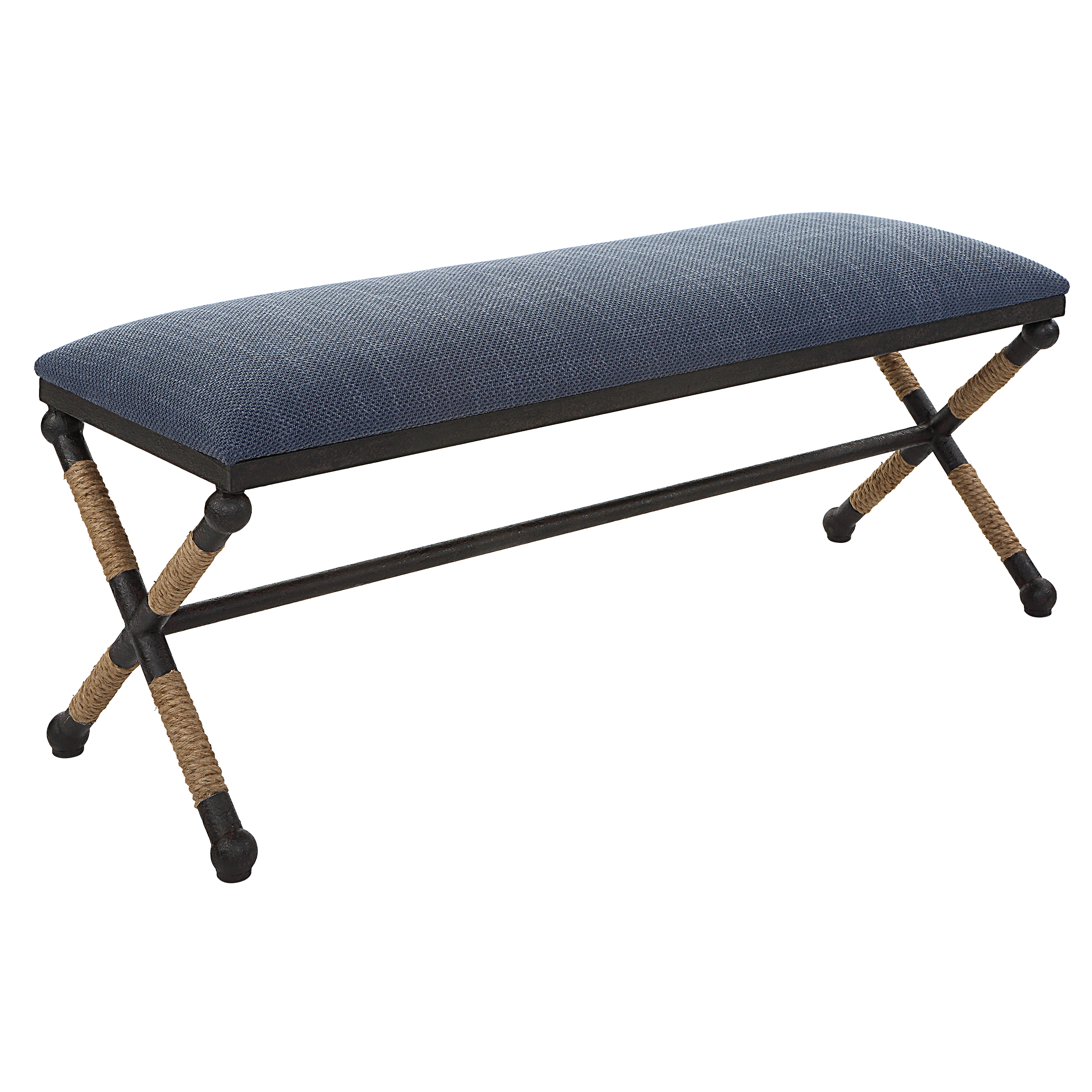 Uttermost Firth Firth Rustic Navy Bench