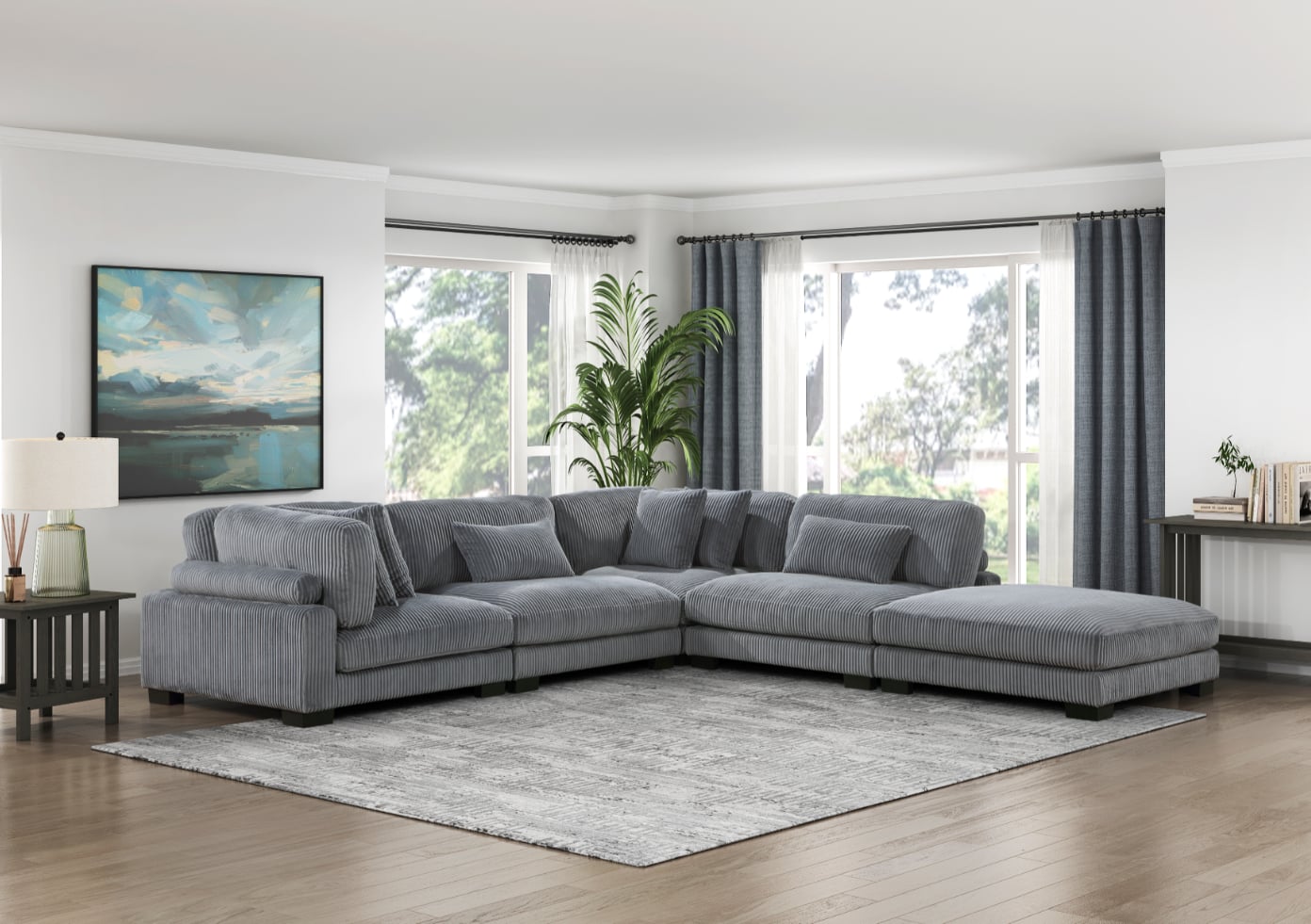 Homelegance Traverse 4-Piece Sectional Sofa