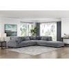 Homelegance Furniture Traverse 4-Piece Modular Sectional with Ottoman