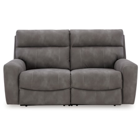 2-Piece Power Reclining Sectional Loveseat