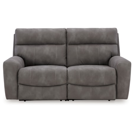 2-Piece Power Reclining Sectional Loveseat