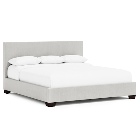 King Upholstered Panel Bed