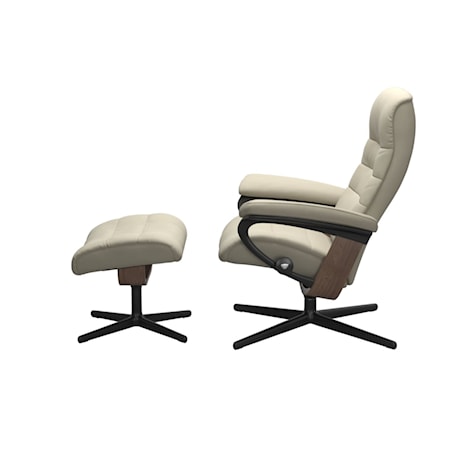 Large Reclining Chair with Cross Base