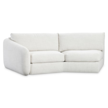 Outdoor Left Arm Curved Loveseat