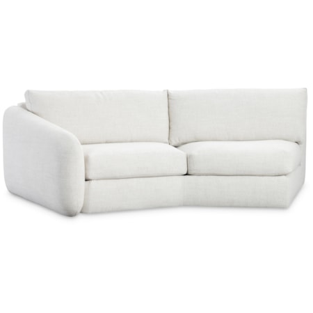 Outdoor Left Arm Curved Loveseat