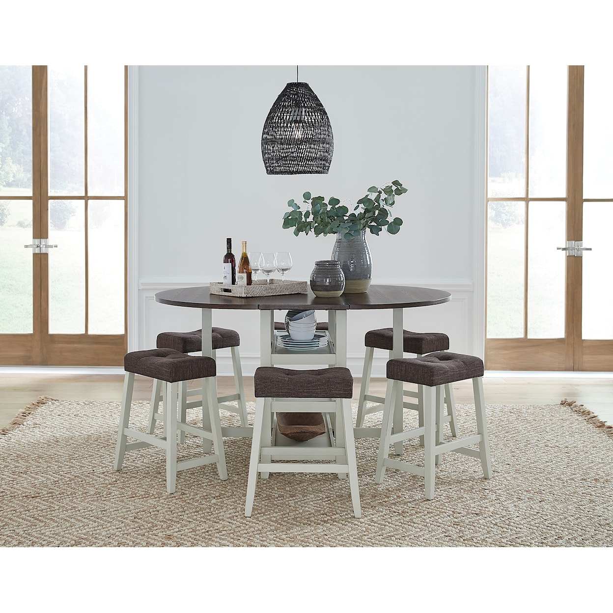 Progressive Furniture Oakwood Village 7-Piece Dining Set