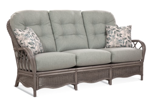 Coastal Sofa with Button-Tufting