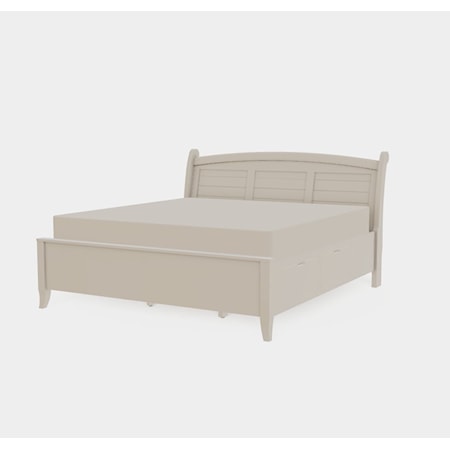 King Arched Right Drawerside Bed