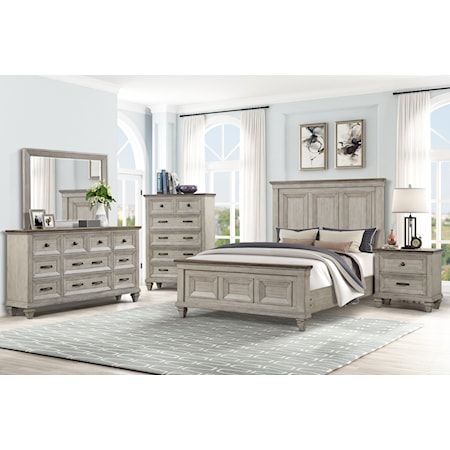 California King Panel Bed