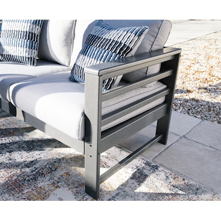 Outdoor Loveseat with Cushion