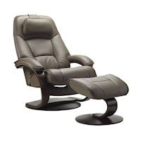 Modern Admiral C Large Manual Recliner With Footstool