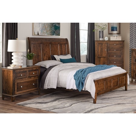 Queen Sleigh Bed