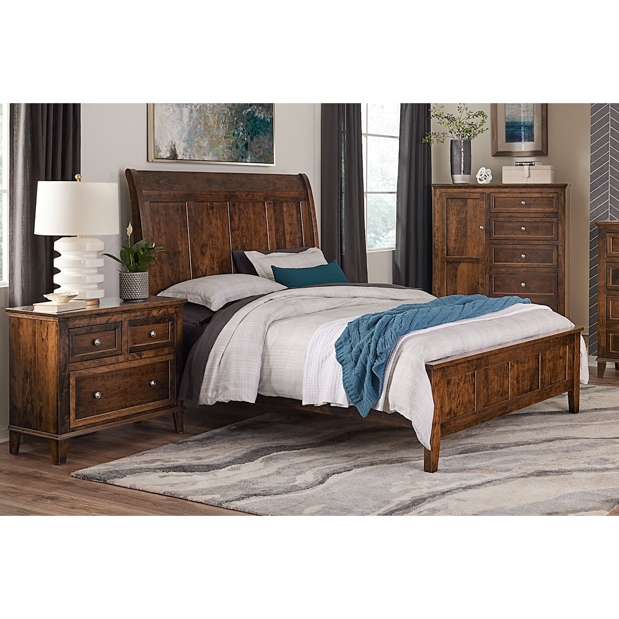 Archbold Furniture Belmont Queen Sleigh Bed