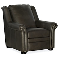 Transitional Power Recliner with Power Headrest