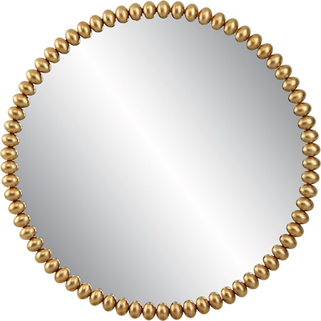 Byzantine Round Gold Mirror