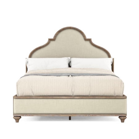 Queen Upholstered Panel Bed