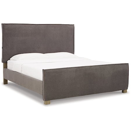 Queen Upholstered Panel Bed