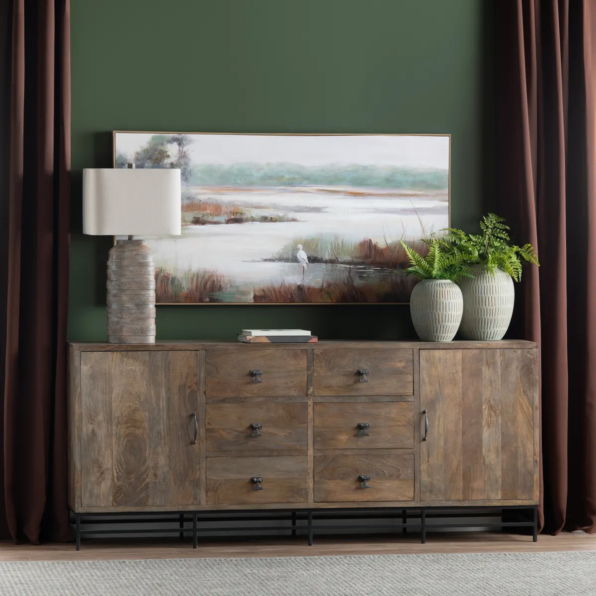 Gazing Egret 3 Framed Canvas