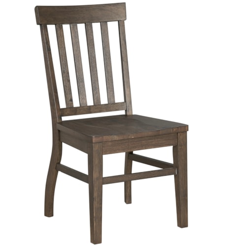 Farmhouse Side Chair with Slatback