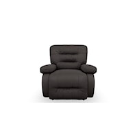 Casual Power Space Saver Recliner with Line-Tufted Back