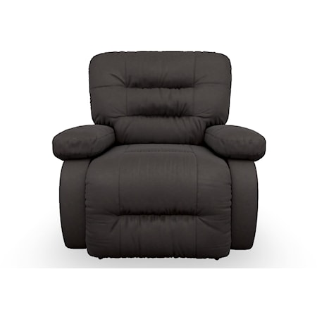 Casual Power Space Saver Recliner with Line-Tufted Back