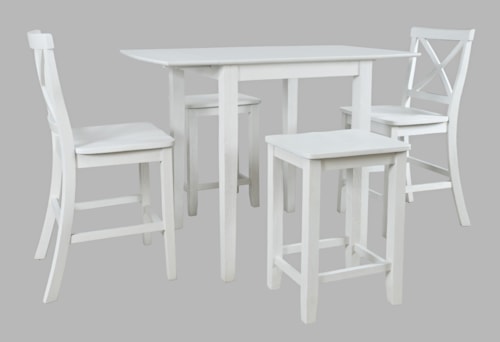 5 Piece Counter Table and Stool Set