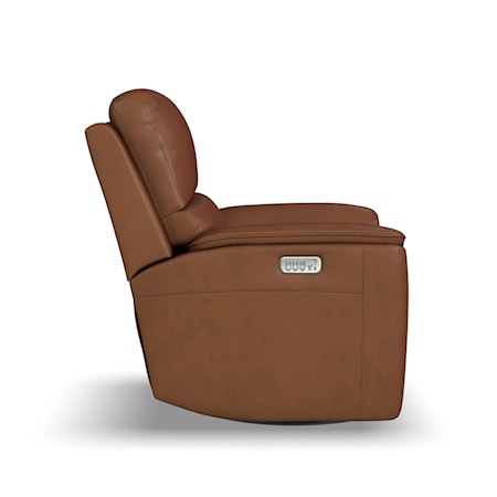 Power Headrest+Lumbar Swivel Glider Recliner