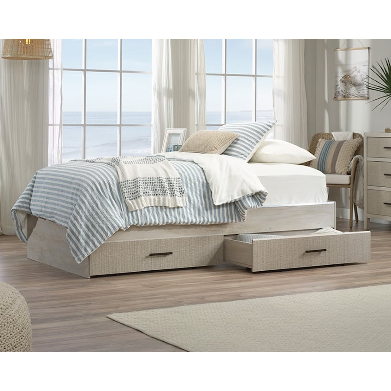 Sauder Pacific View Twin Bed Frame