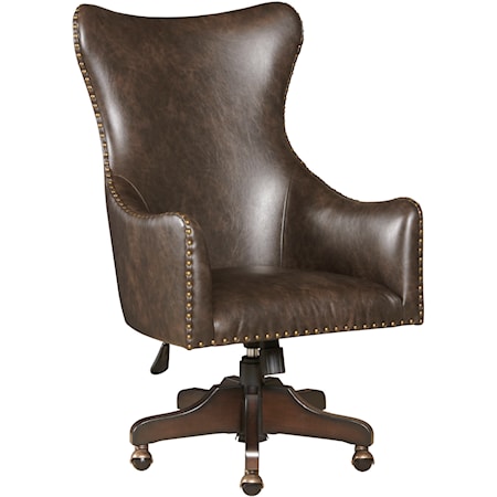 Madeline Swivel Leather Desk Chair