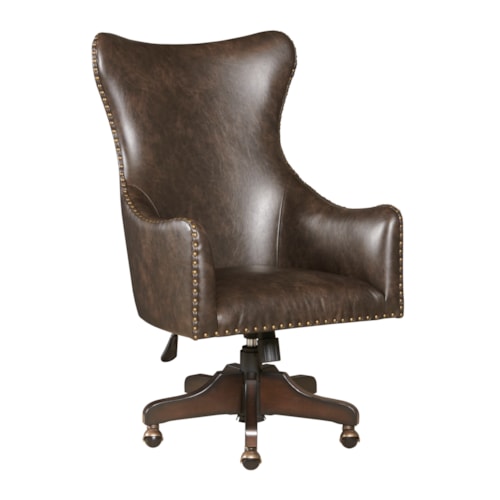 Madeline Swivel Leather Desk Chair
