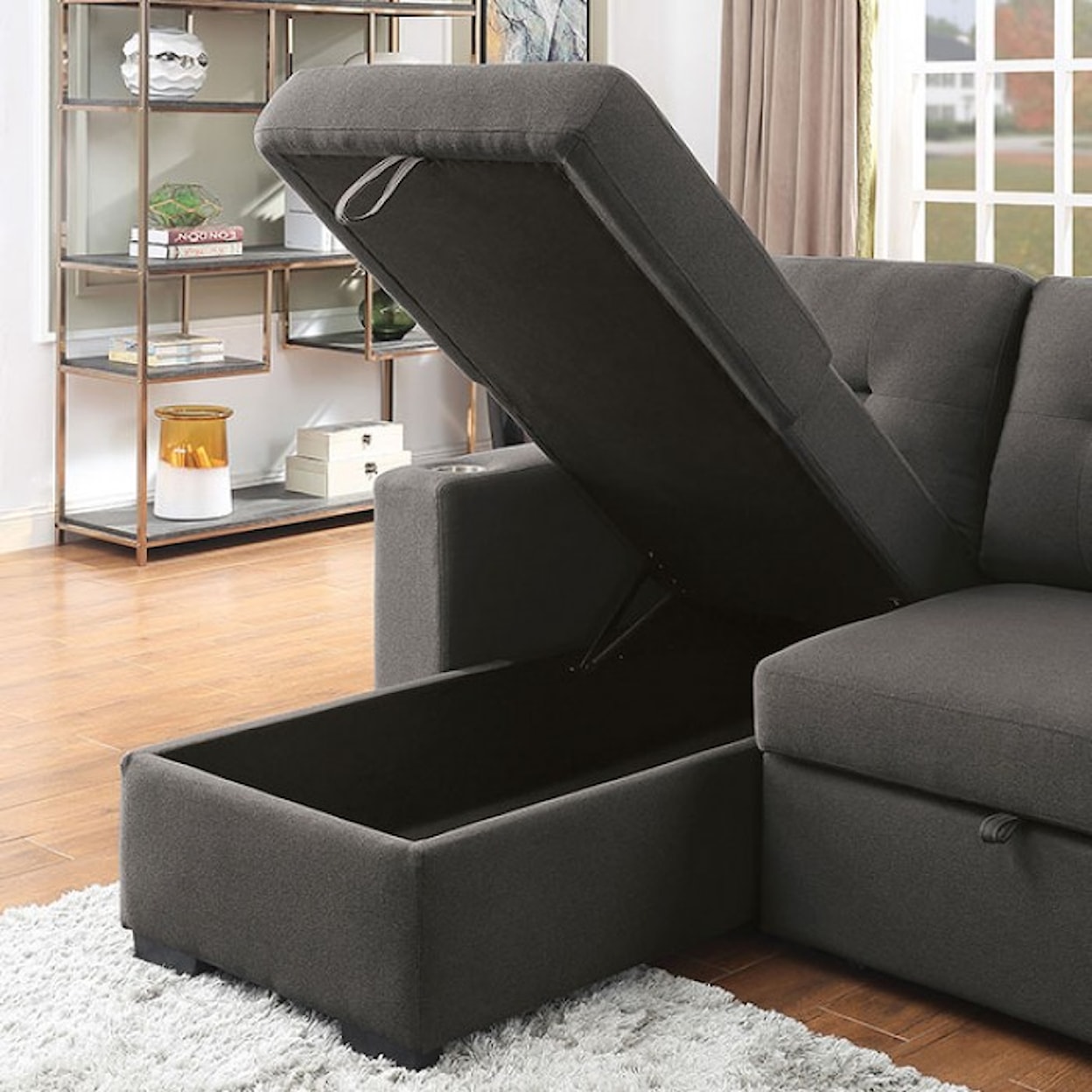 Furniture of America - FOA Sammy Sofa Chaise 