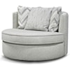 Tennessee Custom Upholstery Alex Swivel Base Barrel Chair