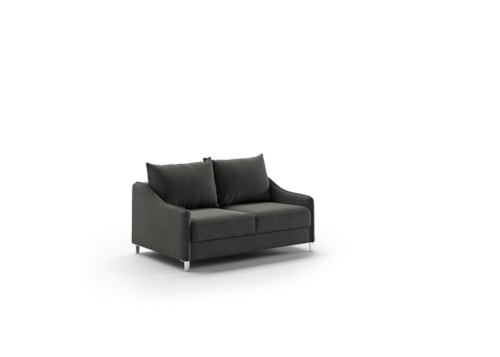 Contemporary Full XL Loveseat Sleeper with Welted Slope Arms