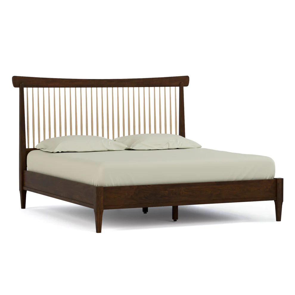 California King Maple Spindle Bed