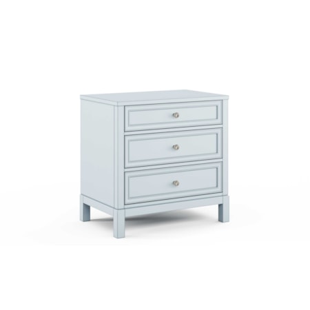 3-Drawer Wide Nightstand