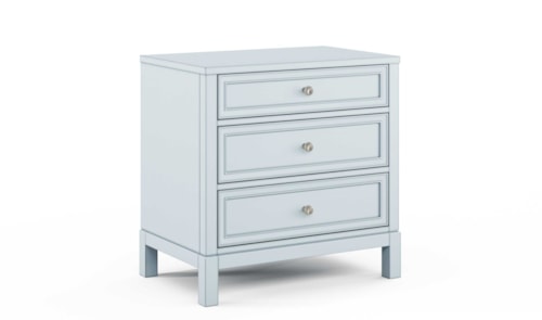 3-Drawer Wide Nightstand